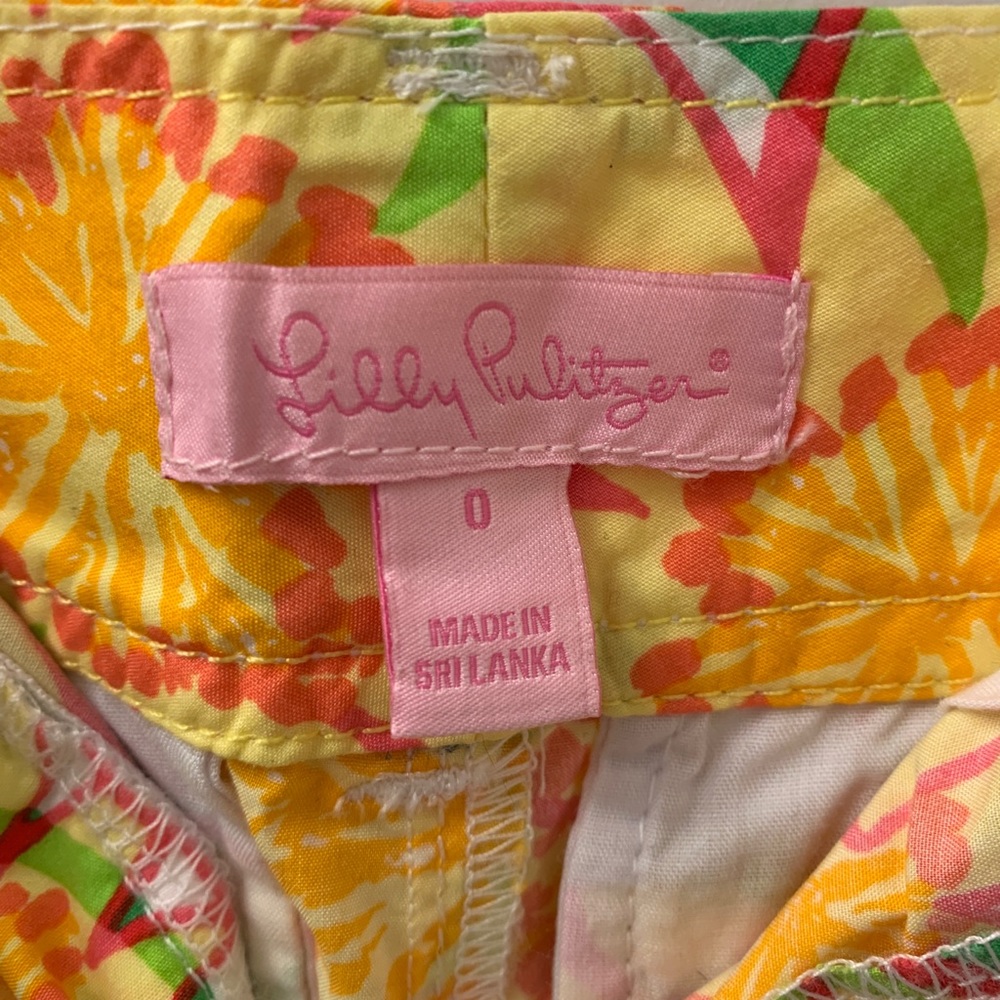 Lilly Pulitzer floral shorts size 0
